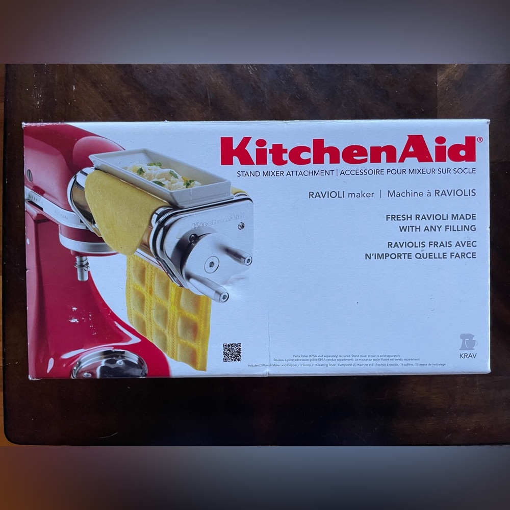 Authentic Kitchen Aid Ravioli Maker Attachment - Brand New In Box - Never Used